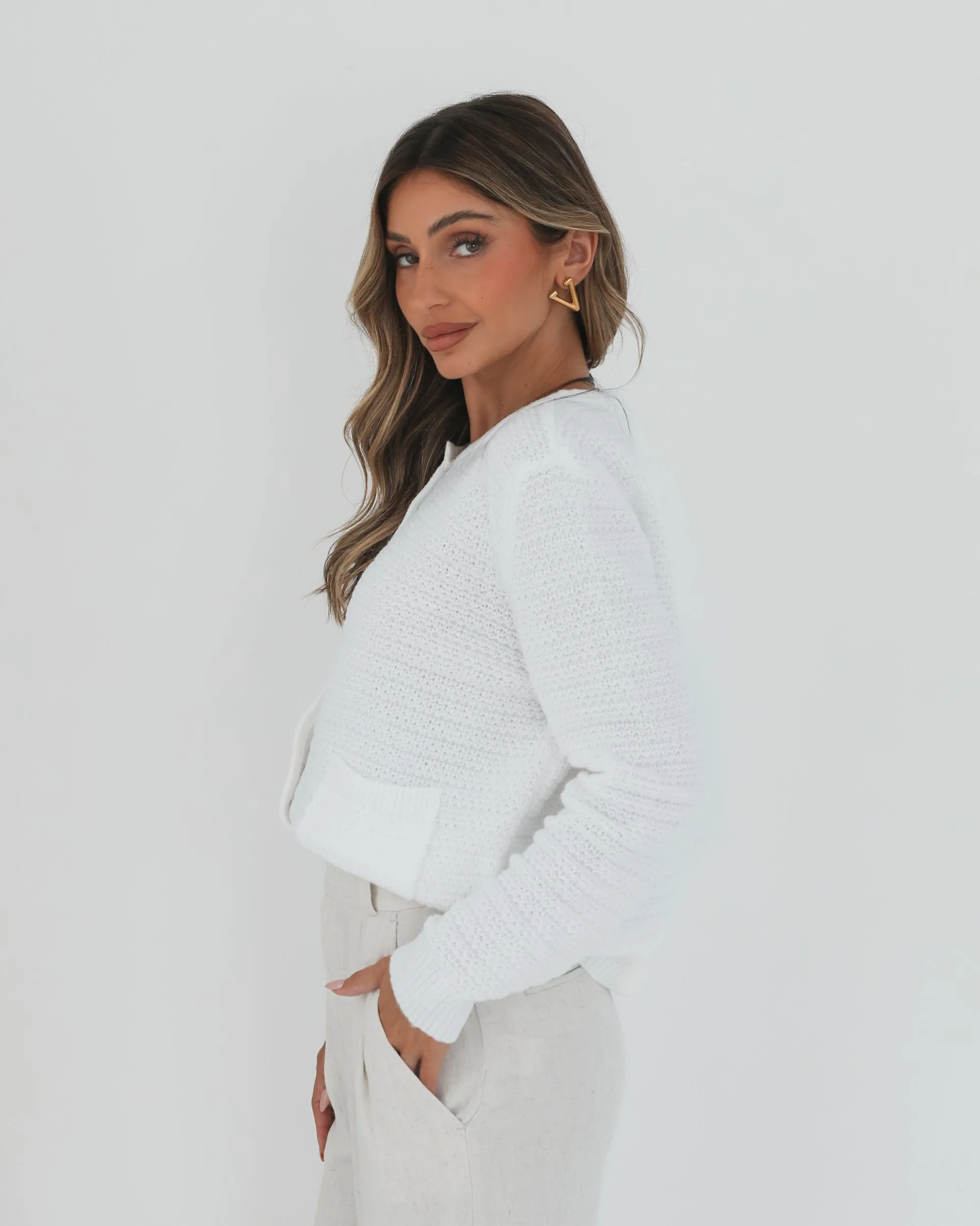 Anora Cardigan - White sold by Esther & Co product image thumbnail 3