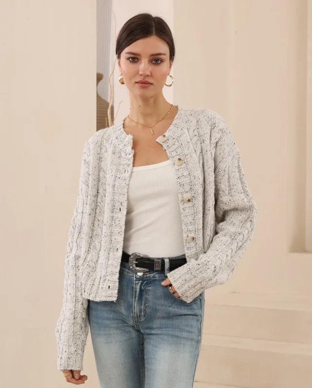 Zyrenia Cardigan - Grey sold by Esther & Co