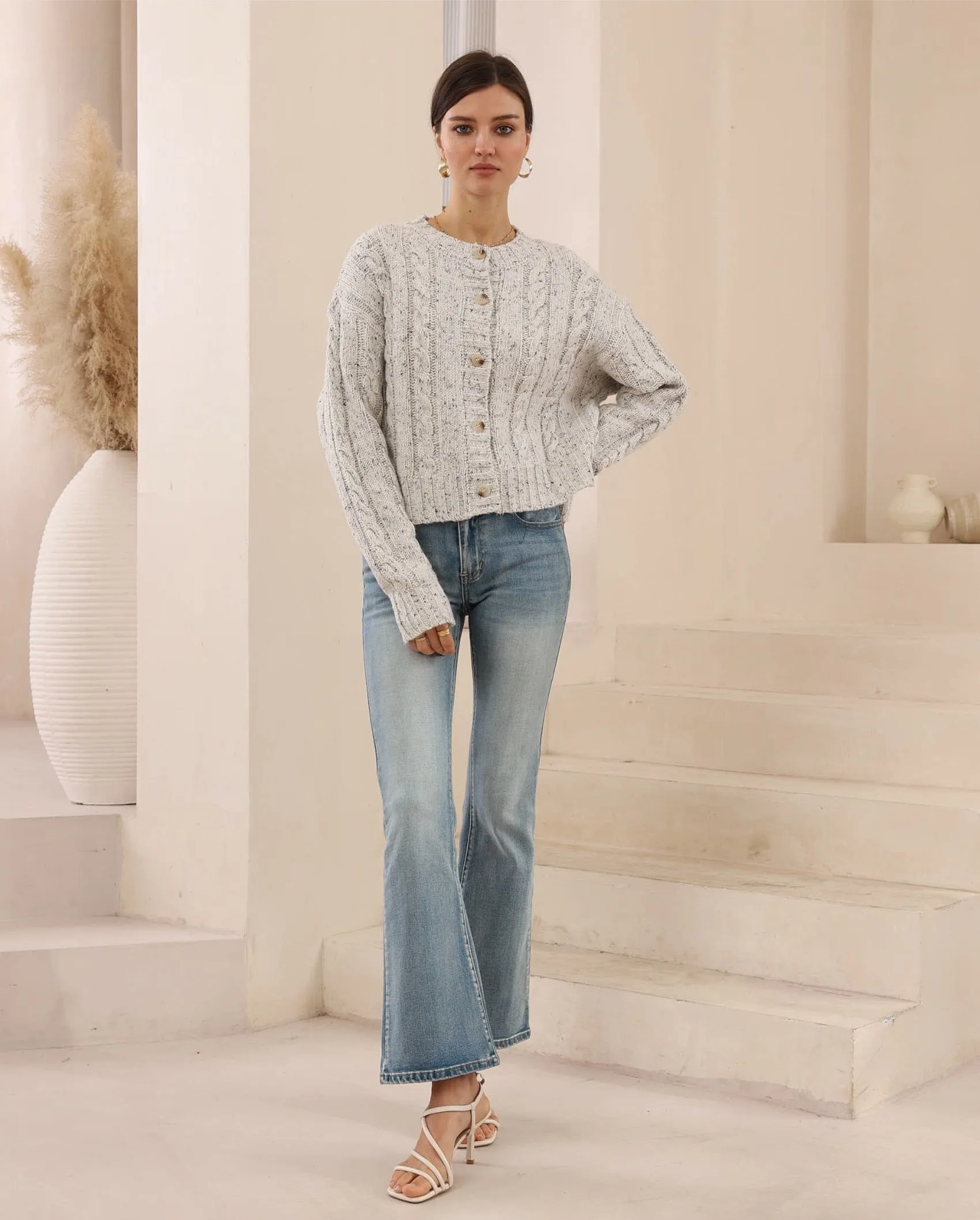 Zyrenia Cardigan - Grey sold by Esther & Co product image thumbnail 2