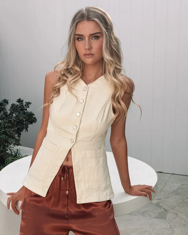 Avida Top - Beige sold by Esther & Co