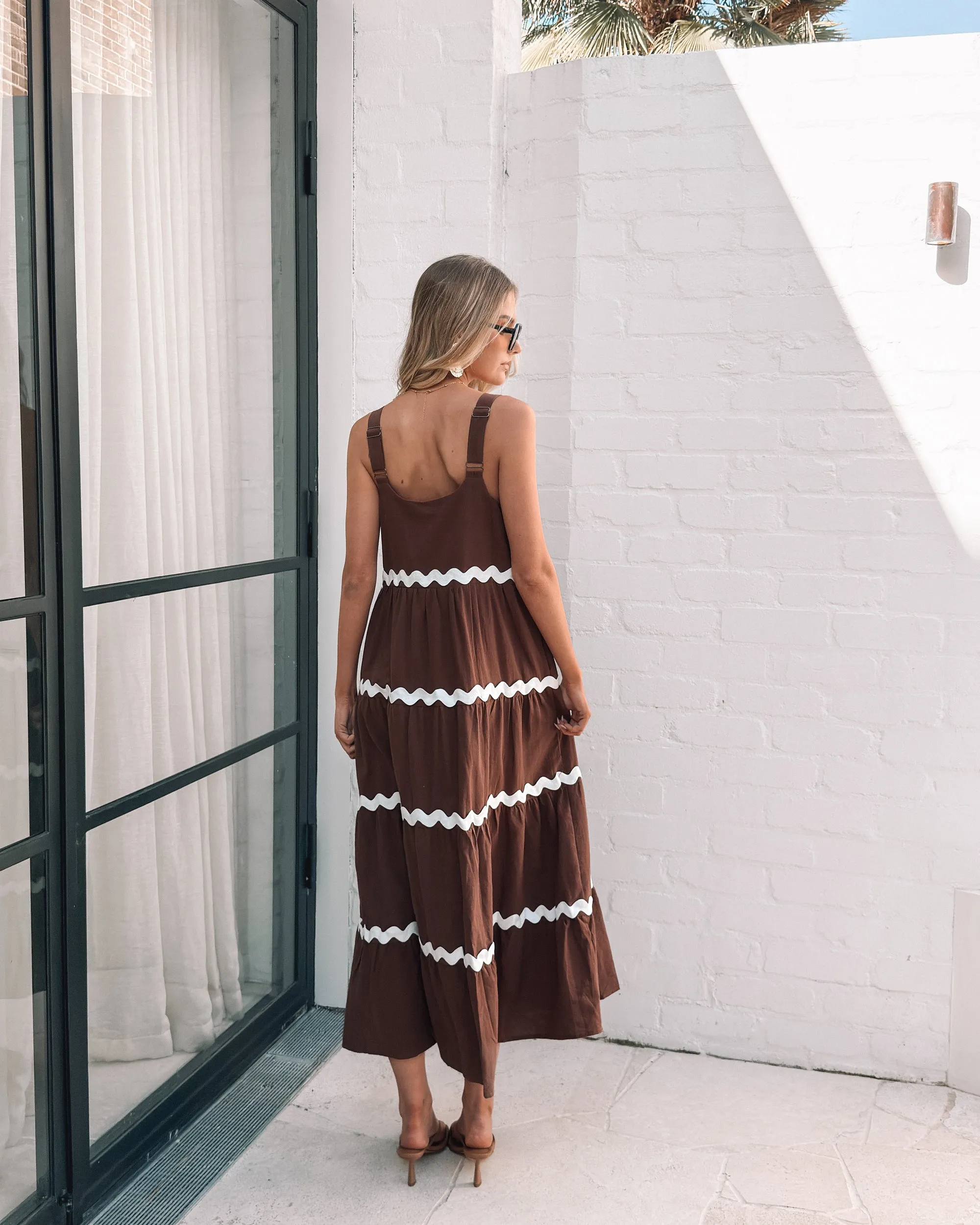 Taline Dress - Choc Multi sold by Esther & Co product image thumbnail 3