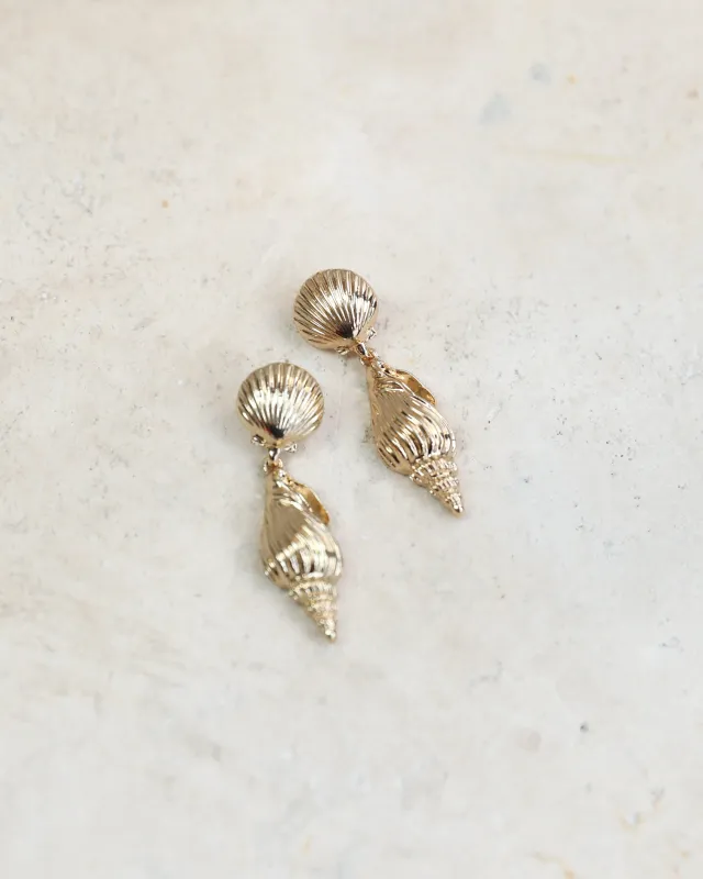 Antlia Earrings - Gold sold by Esther & Co