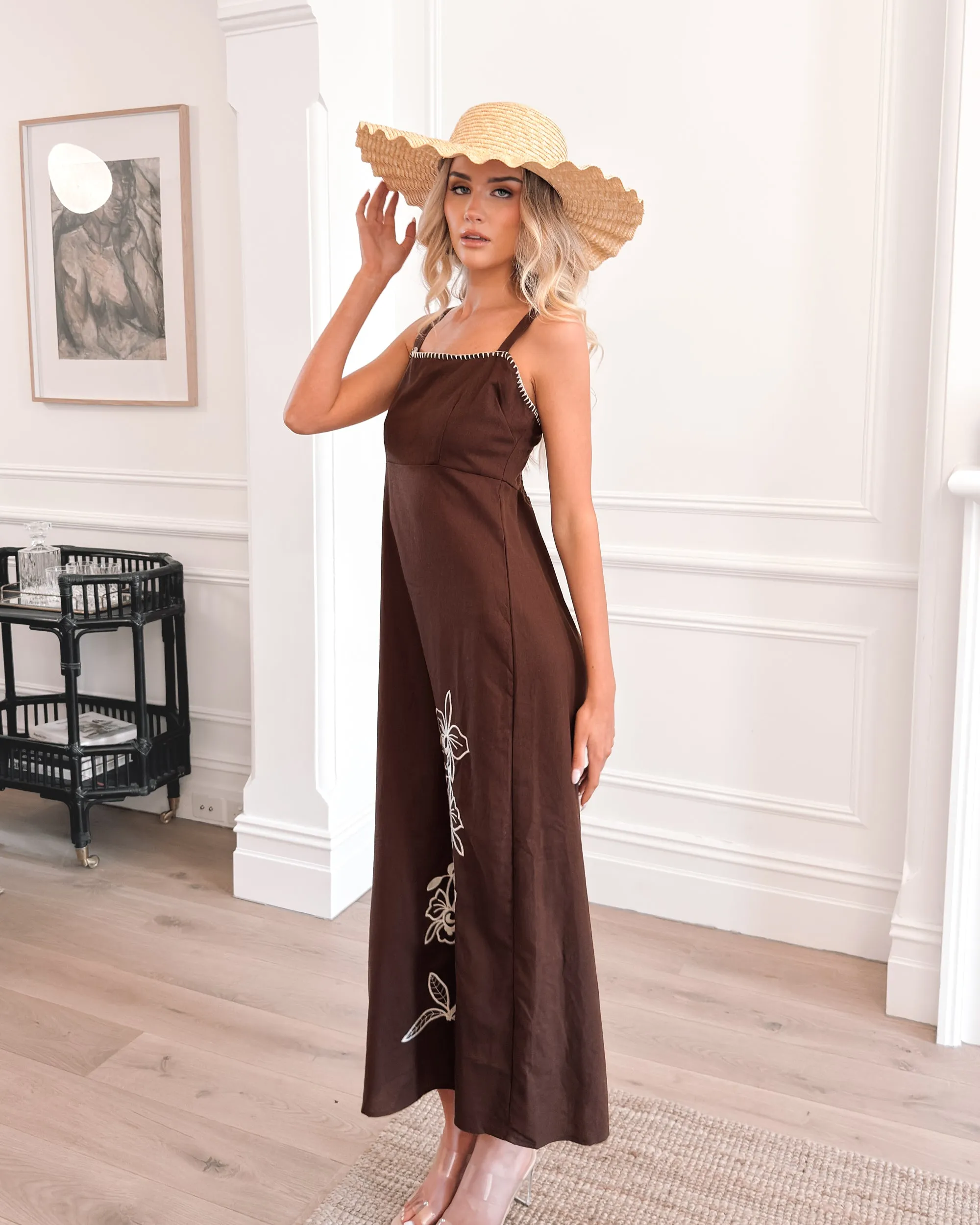 Syvella Dress - Brown Floral sold by Esther & Co product image thumbnail 5