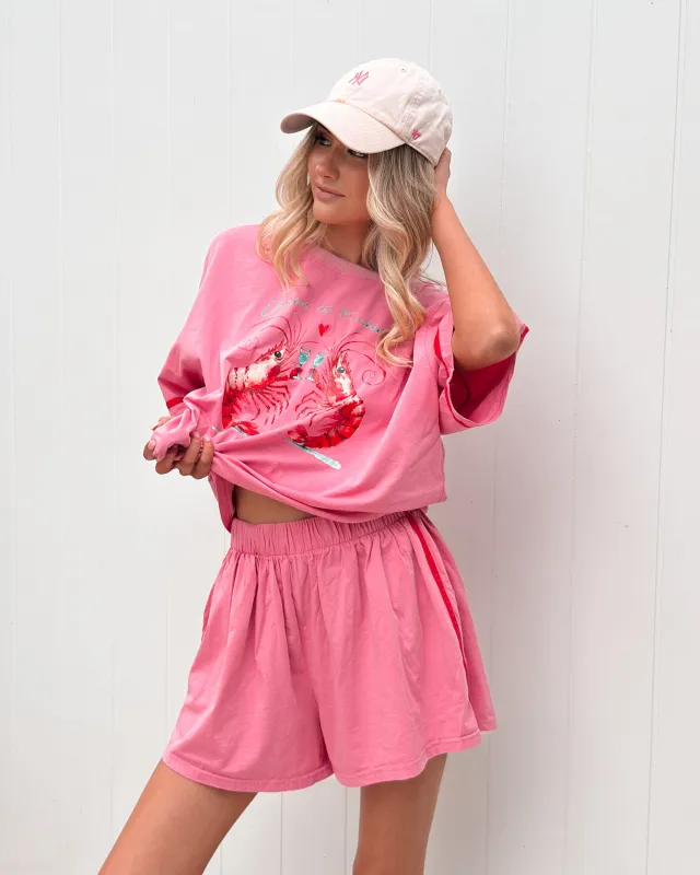 Roswell Shorts - Pink Stripe sold by Esther & Co