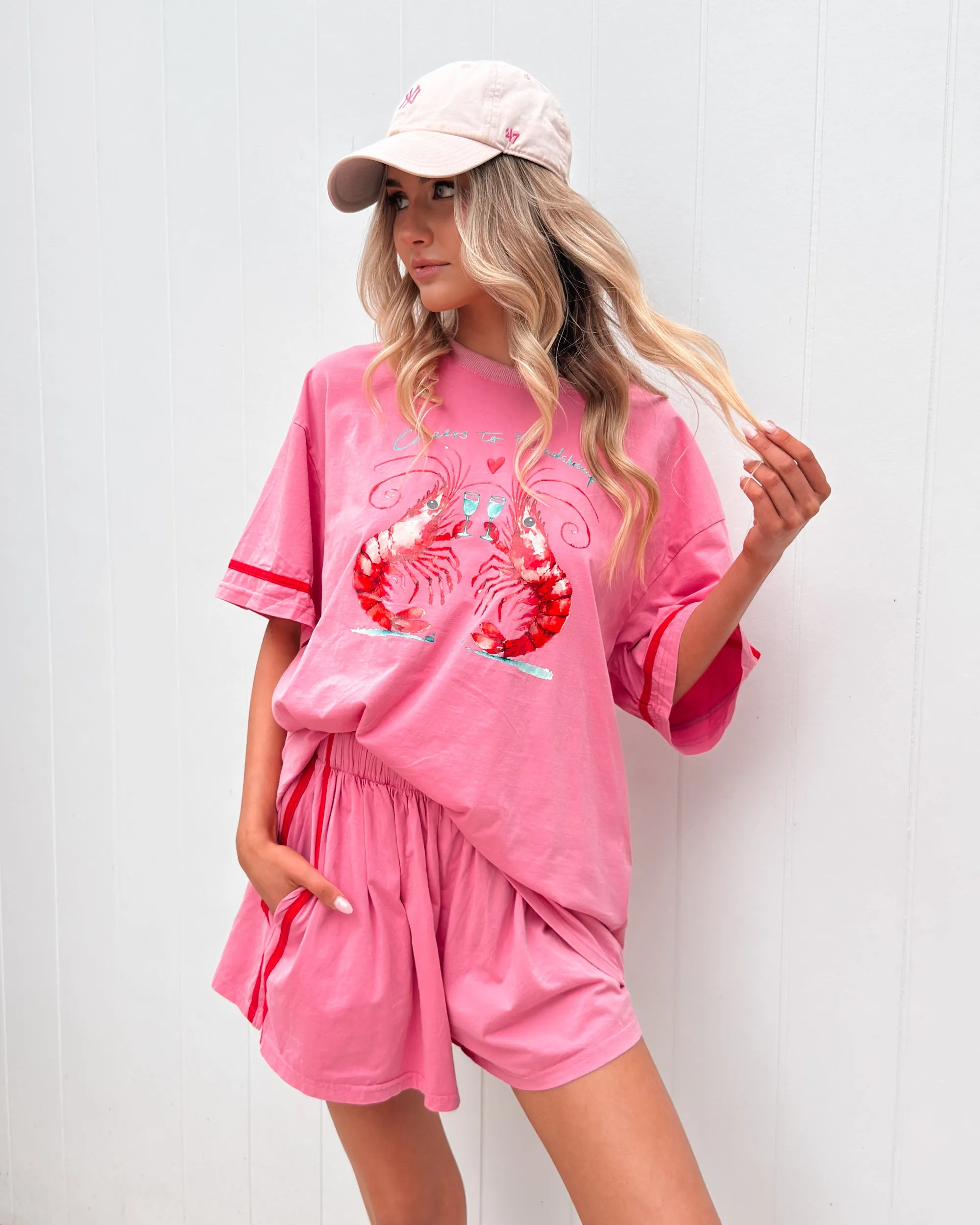 Roswell Shorts - Pink Stripe sold by Esther & Co product image thumbnail 2