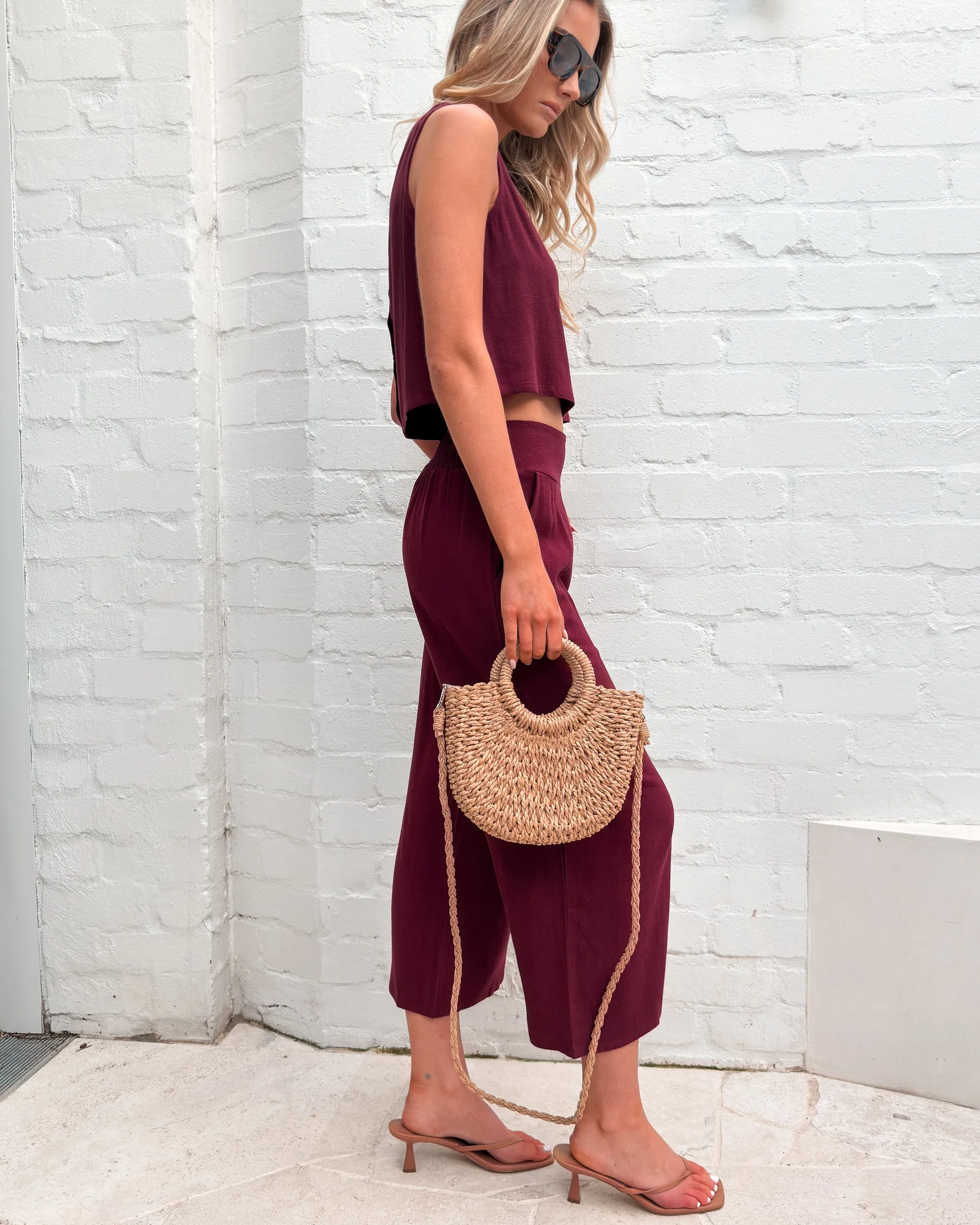 Lighthouse Pants - Bordeaux sold by Esther & Co product image thumbnail 4