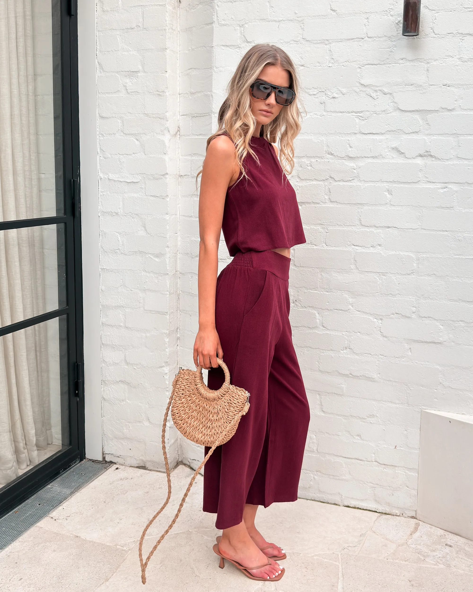 Lighthouse Pants - Bordeaux sold by Esther & Co product image thumbnail 3