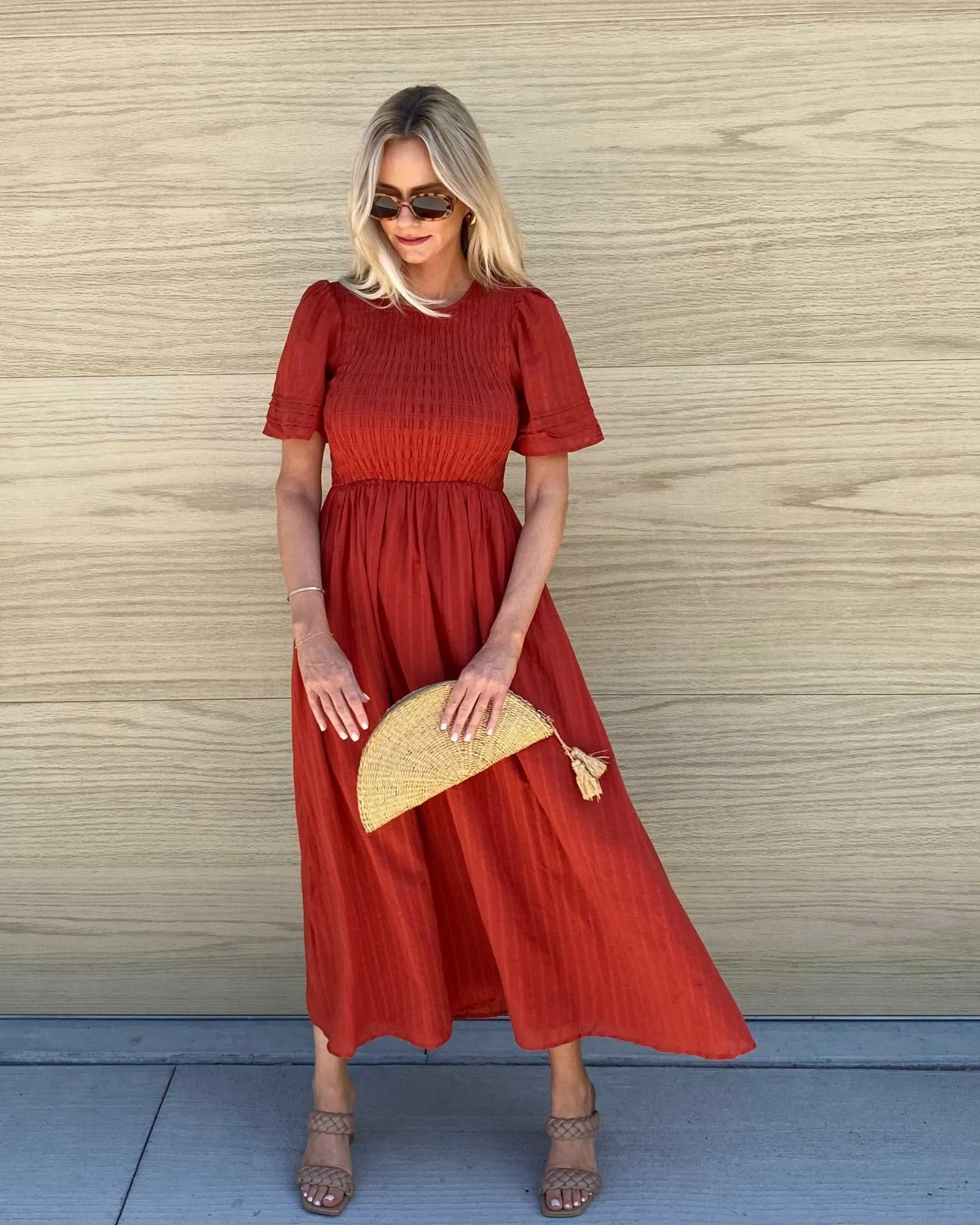 Iolana Dress - Rust sold by Esther & Co product image thumbnail 4