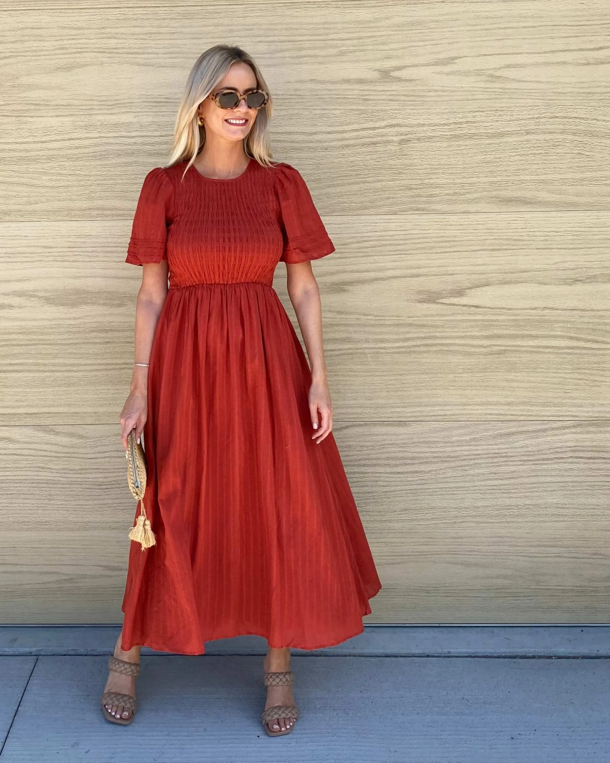 Iolana Dress - Rust sold by Esther & Co product image thumbnail 2