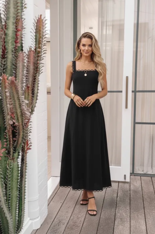 Evelisse Dress - Black sold by Esther & Co