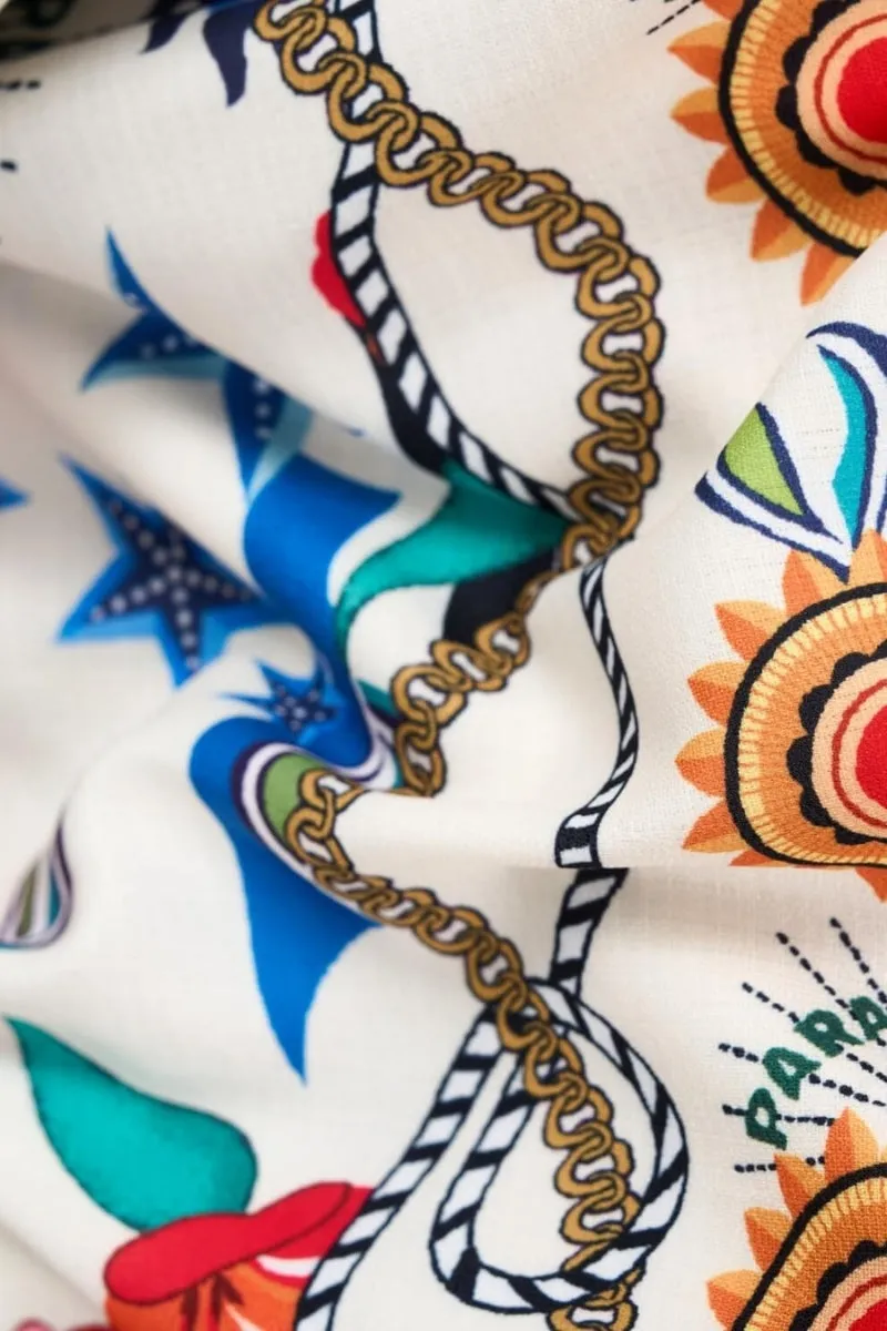 Orielle Dress - White Print sold by Esther & Co product image thumbnail 4