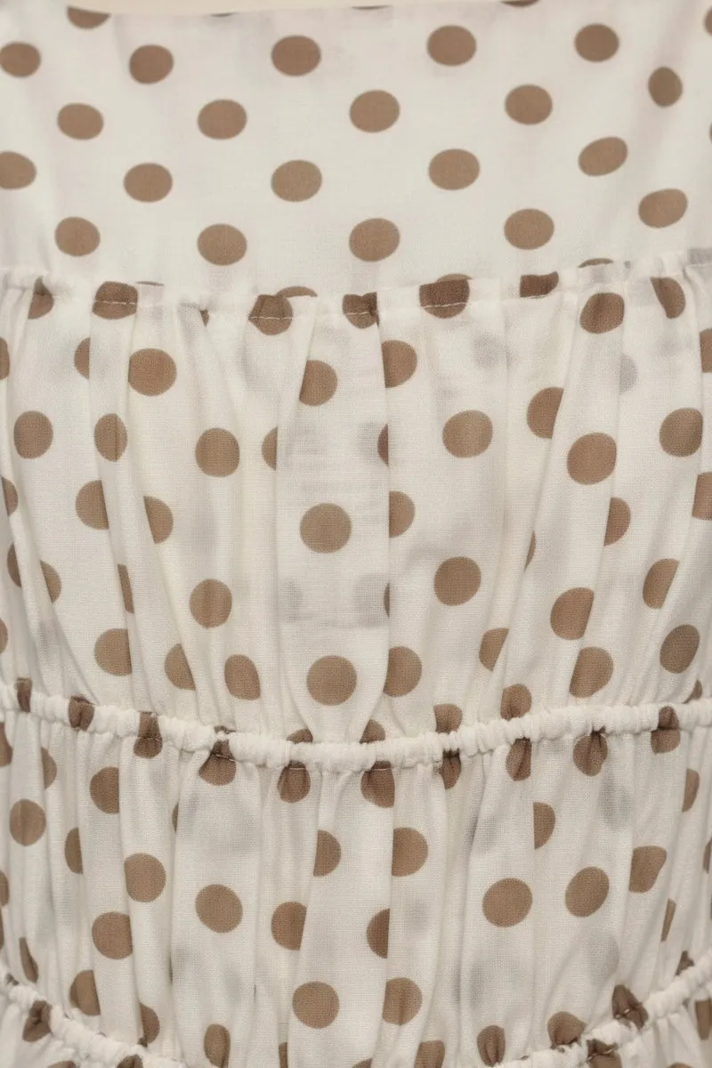 Ilyra Dress - Beige Spot sold by Esther & Co product image thumbnail 4