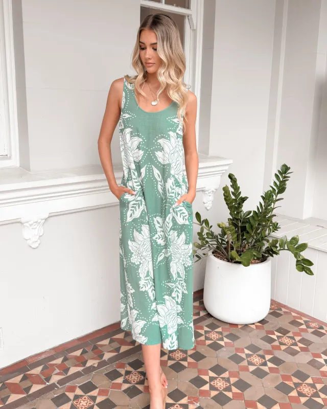Noerelle Dress - Sage Floral sold by Esther & Co