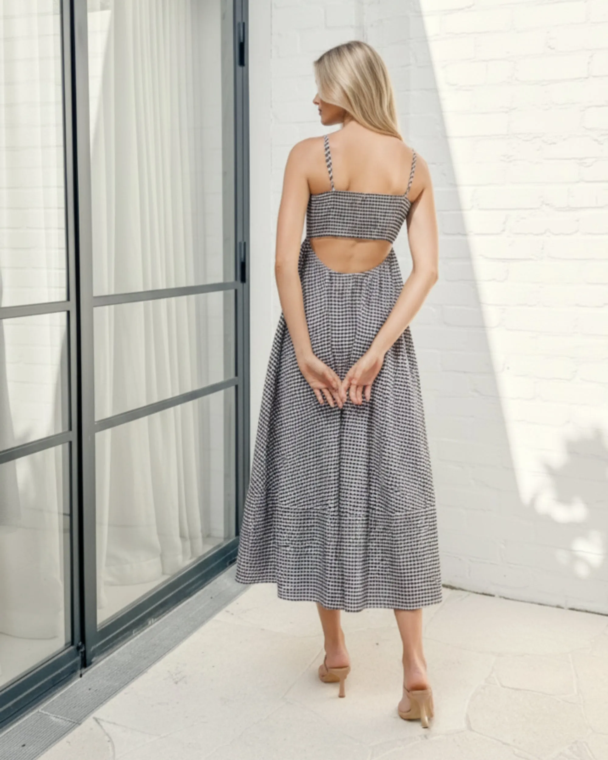 Isaline Dress - Black Check sold by Esther & Co product image thumbnail 2