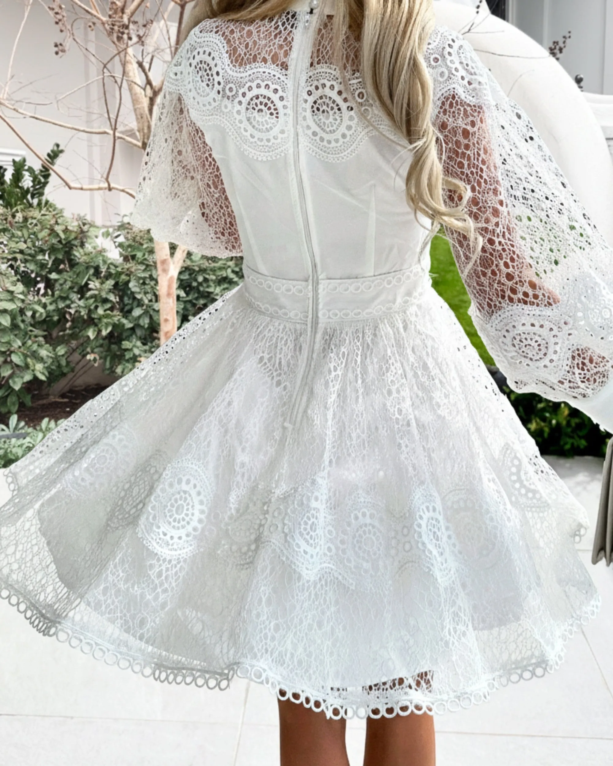 Eryndis Dress - White sold by Esther & Co product image thumbnail 4