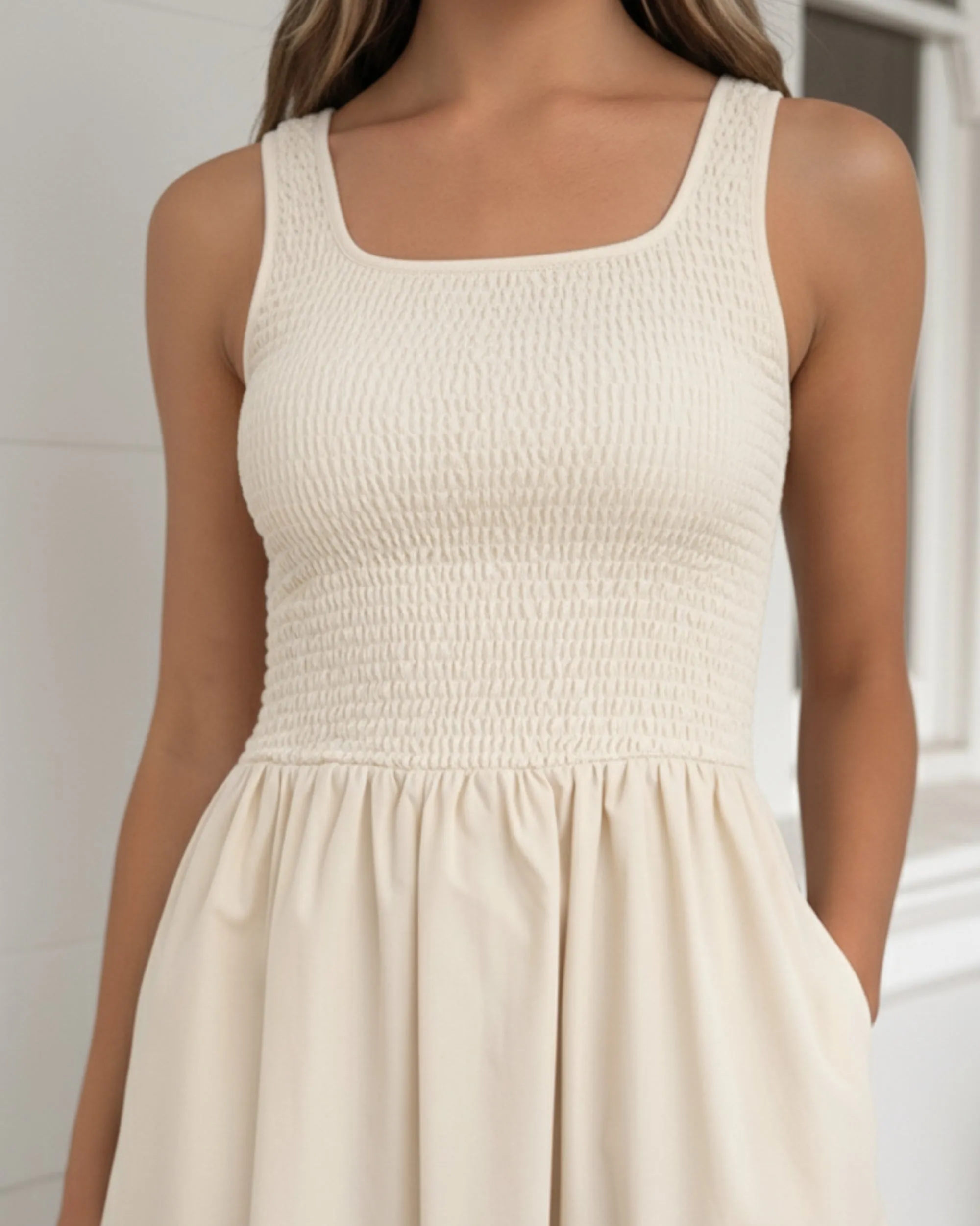 Kyline Dress - Cream sold by Esther & Co product image thumbnail 5