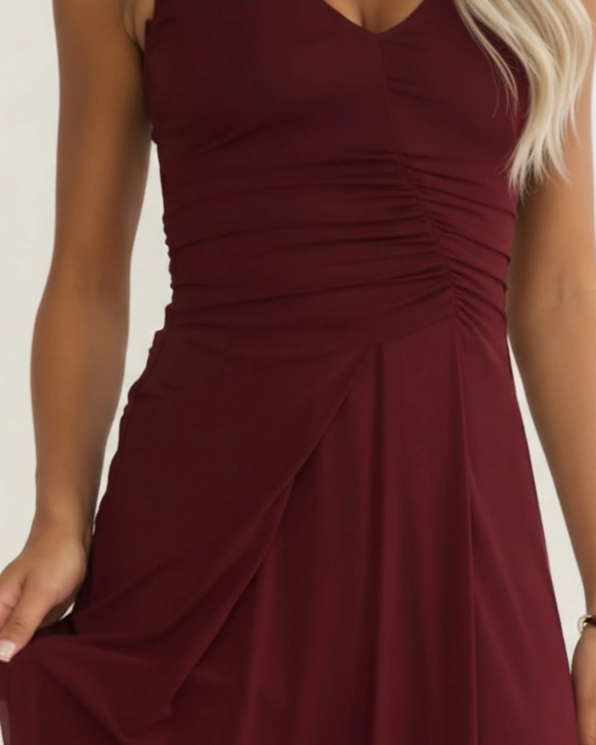 Rhaila Dress - Wine sold by Esther & Co product image thumbnail 5