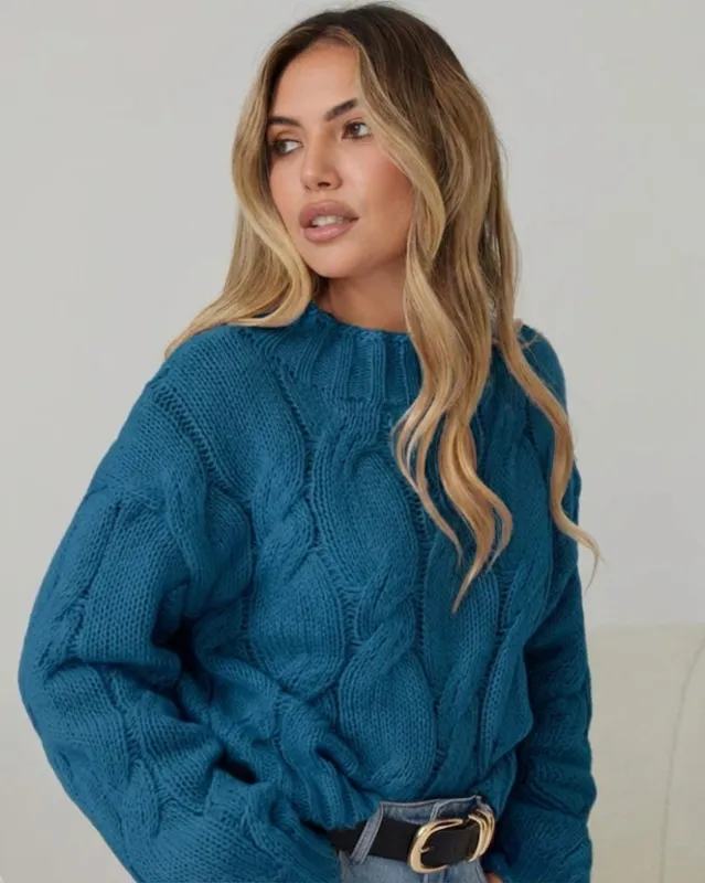 Hadi Knit - Teal made by Esther & Co