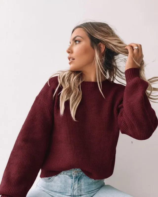 Harvie Knit - Wine made by Esther & Co