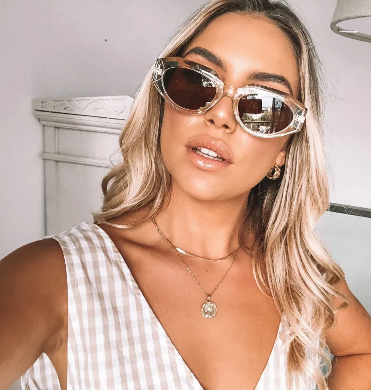 Jaxx Clear Sunglasses | Women's Clear Frame Sunglasses made by Esther & Co