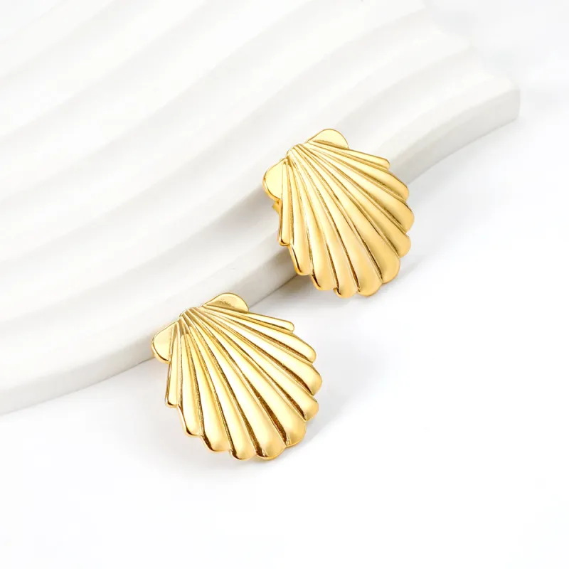 Kalliope Earrings - Gold sold by Esther & Co