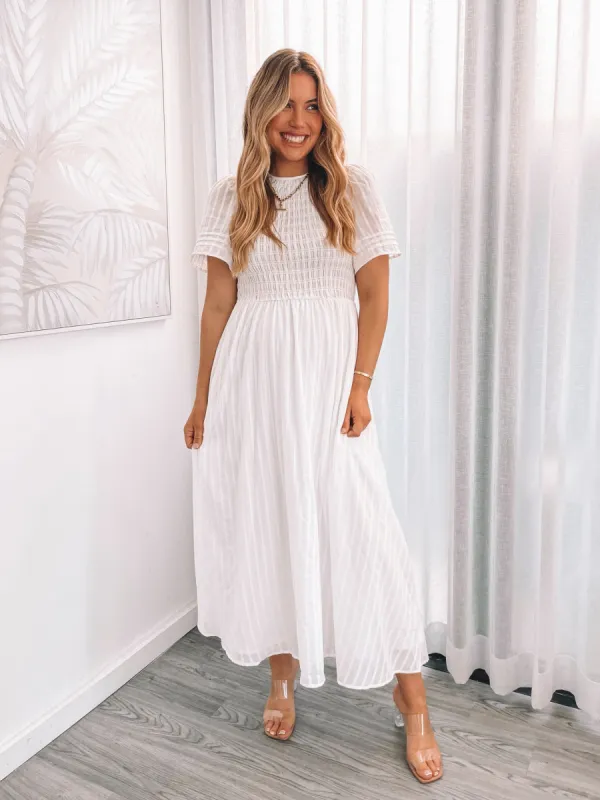 Iolana Dress - White sold by Esther & Co