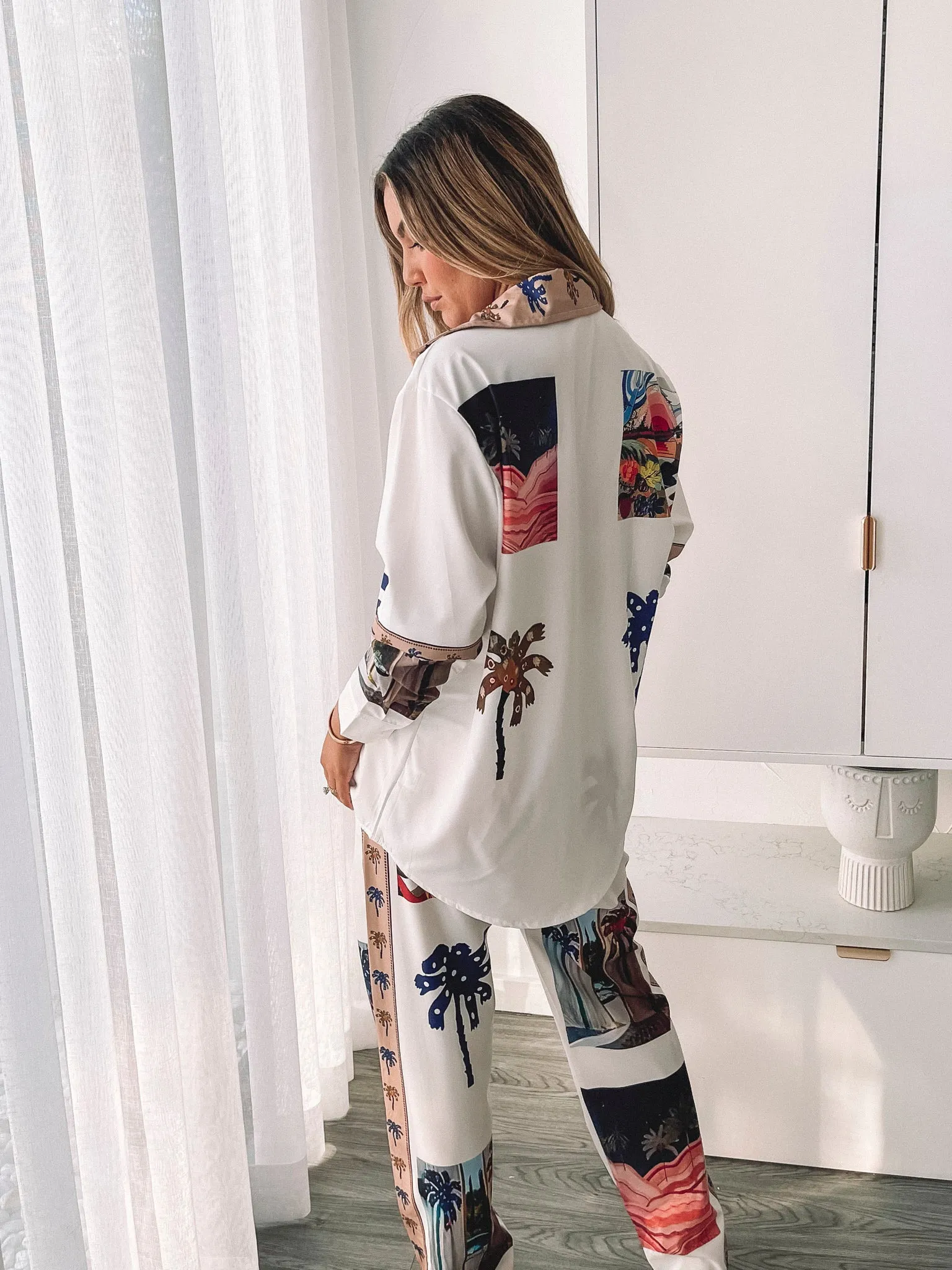 Aeliana Shirt - White Print sold by Esther & Co product image thumbnail 3