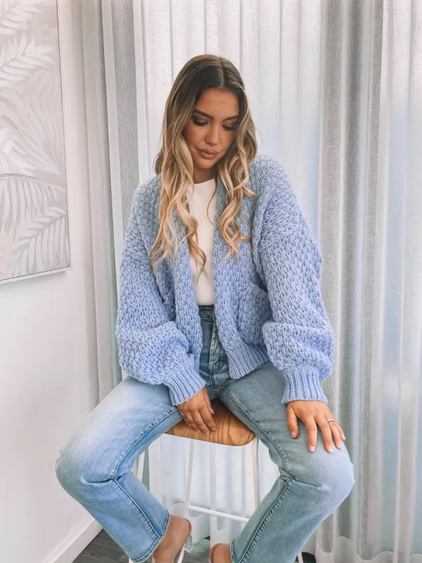 Dorine Cardigan - Blue sold by Esther & Co