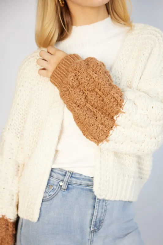 Andreas Cardigan - Beige Multi sold by Esther & Co