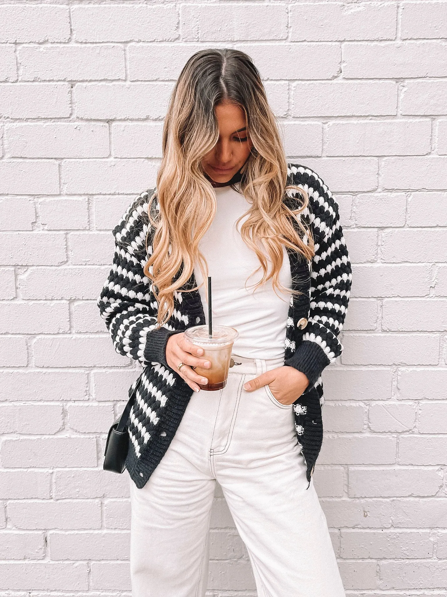 Evander Cardigan - Black Multi sold by Esther & Co