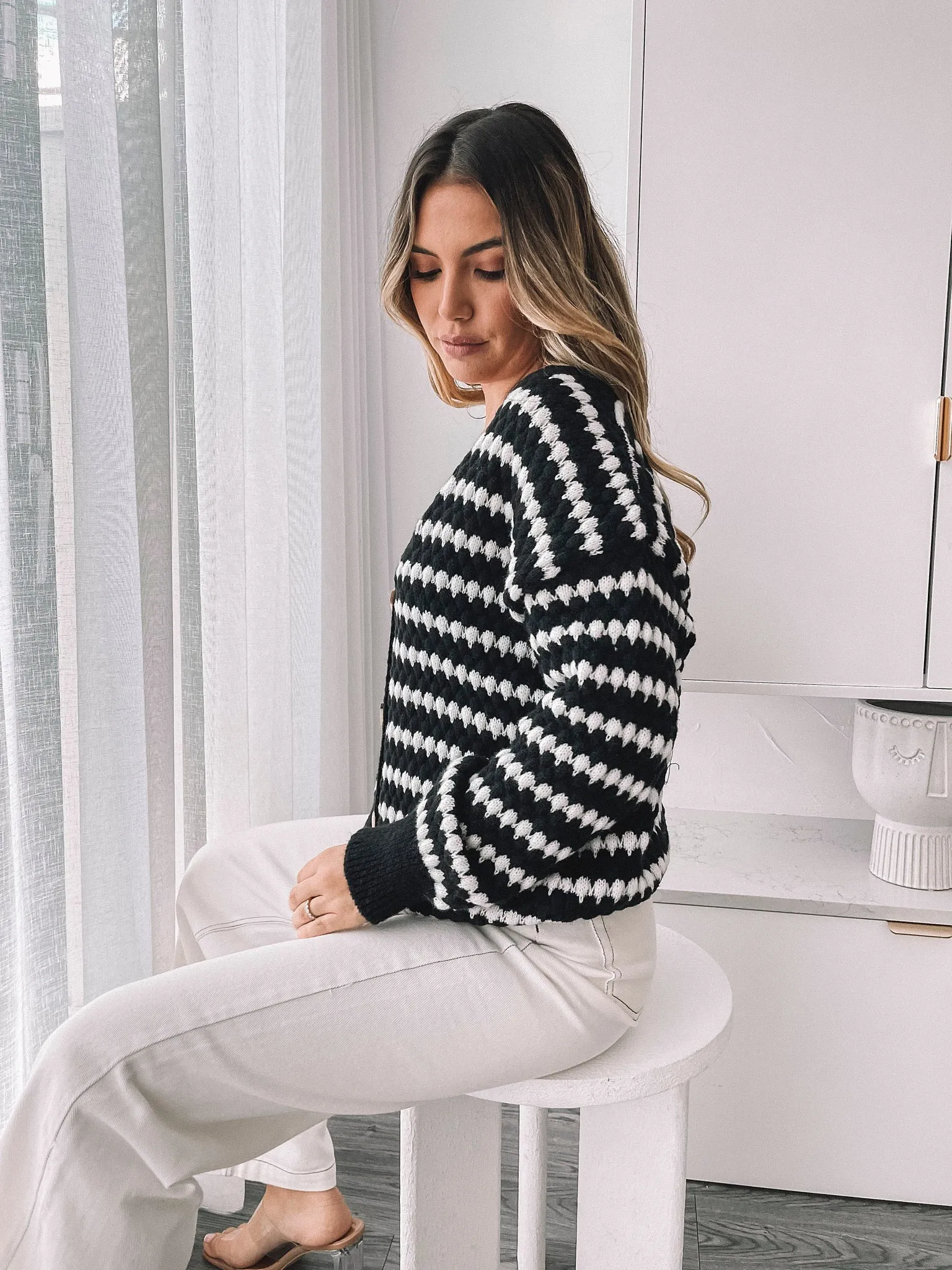 Evander Cardigan - Black Multi sold by Esther & Co product image thumbnail 5