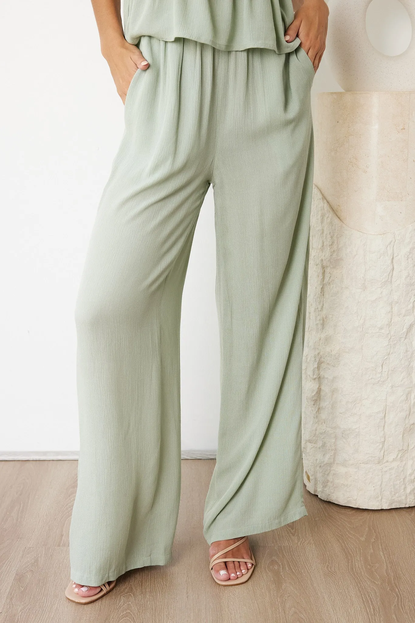 Serra Pants - Sage sold by Esther & Co product image thumbnail 2