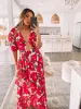 Delarina Dress - Pink Floral sold by Esther & Co