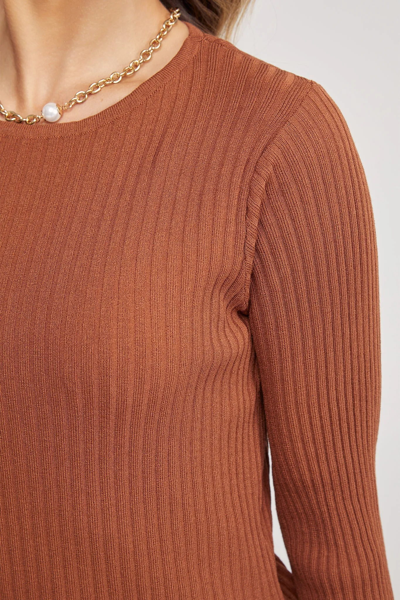 Avelline Knit Top - Brown sold by Esther & Co product image thumbnail 5