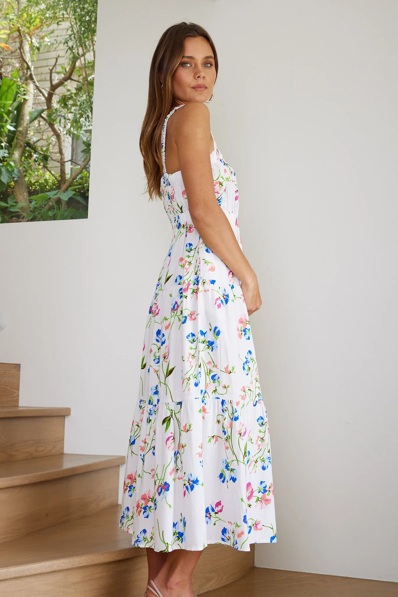 Sharonne Dress - White Floral sold by Esther & Co product image thumbnail 5