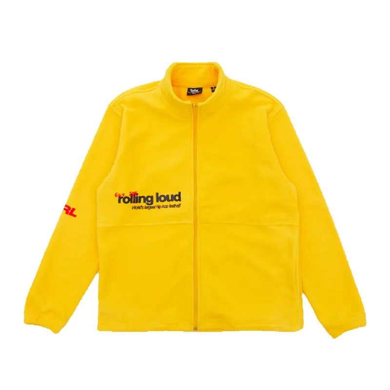 Loud Micro Fleece Jacket Yellow sold by Rolling Loud Merch