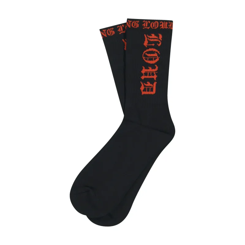 RL Oldie Red/Black Socks sold by Rolling Loud Merch