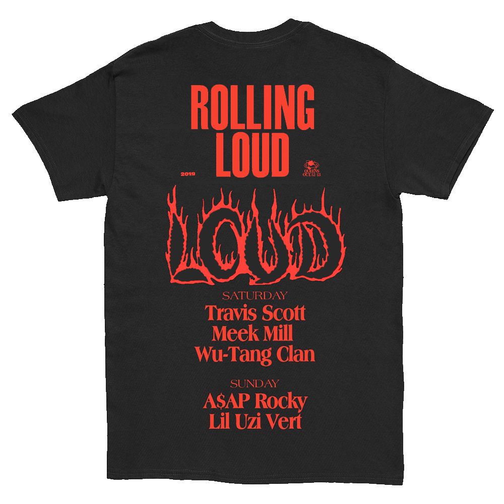 NY19 Love Loud Black SS Tee sold by Rolling Loud Merch product image thumbnail 2