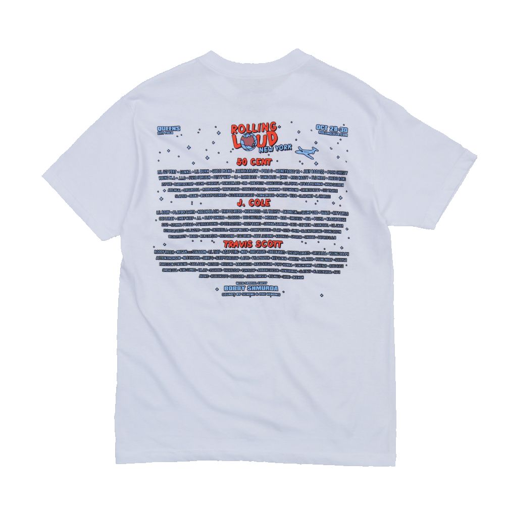 NYC Riders White 2021 Tee sold by Rolling Loud Merch product image thumbnail 4