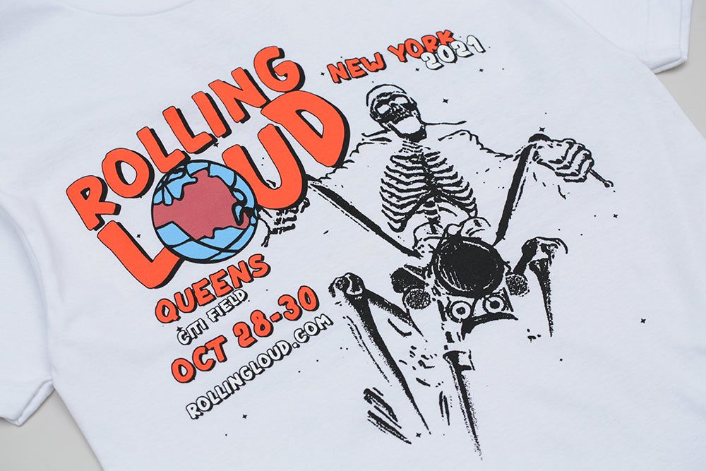 NYC Riders White 2021 Tee sold by Rolling Loud Merch product image thumbnail 3