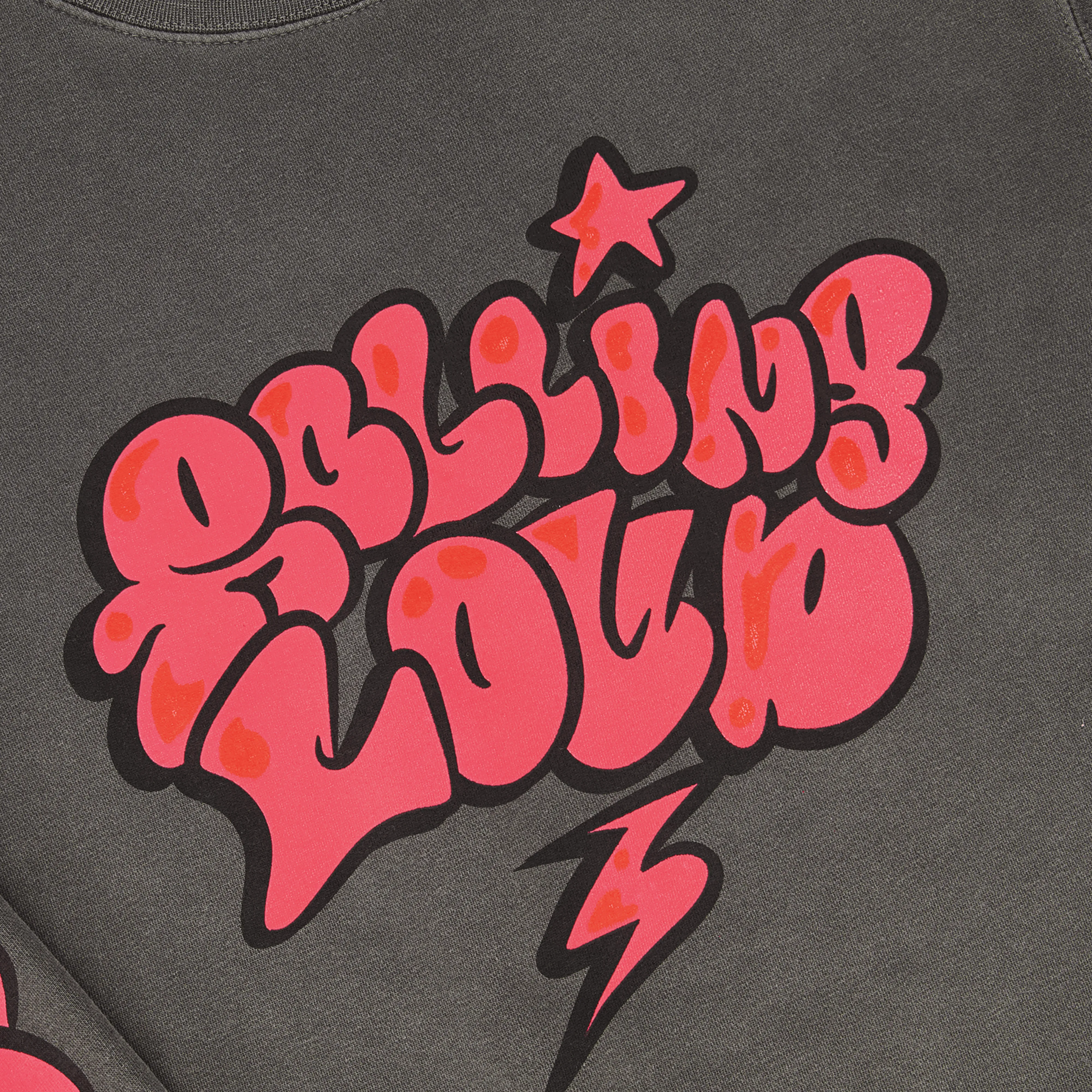 RL Sketchy Logo PINK Vintage Black Crewneck sold by Rolling Loud Merch product image thumbnail 3