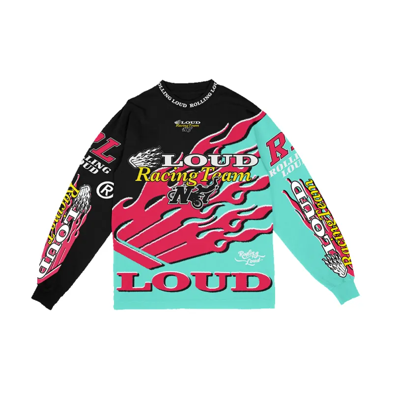 RL Racing Moto Jersey Black NYC 22' sold by Rolling Loud Merch