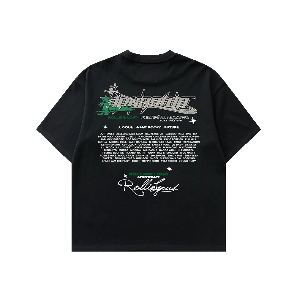 RL Unknown T Shirt Black Portugal 2022 sold by Rolling Loud Merch