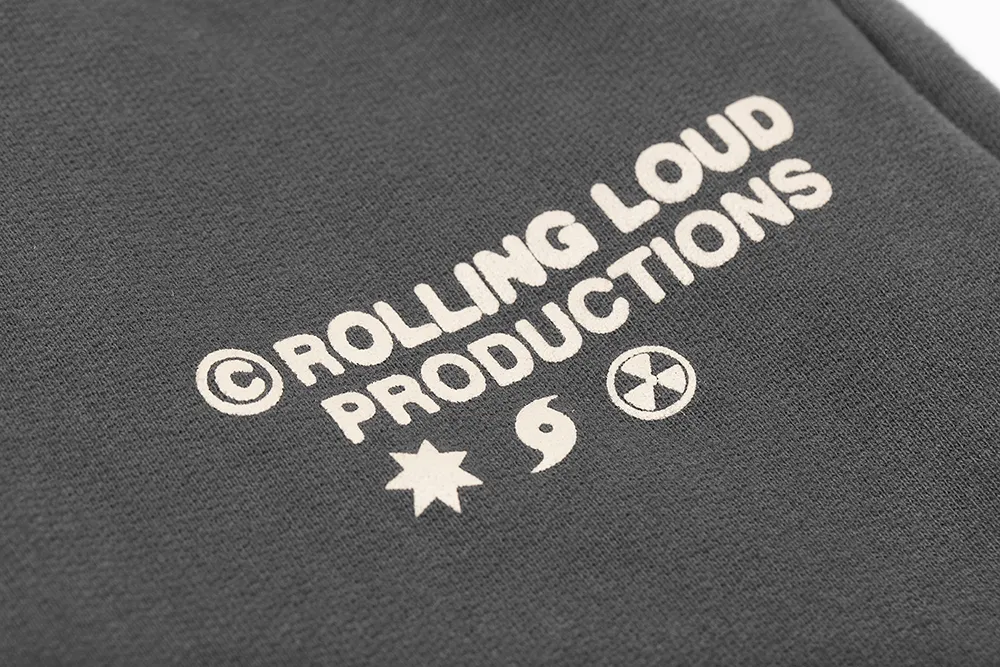RL Productions Premium Terry Shorts Charcoal sold by Rolling Loud Merch product image thumbnail 3