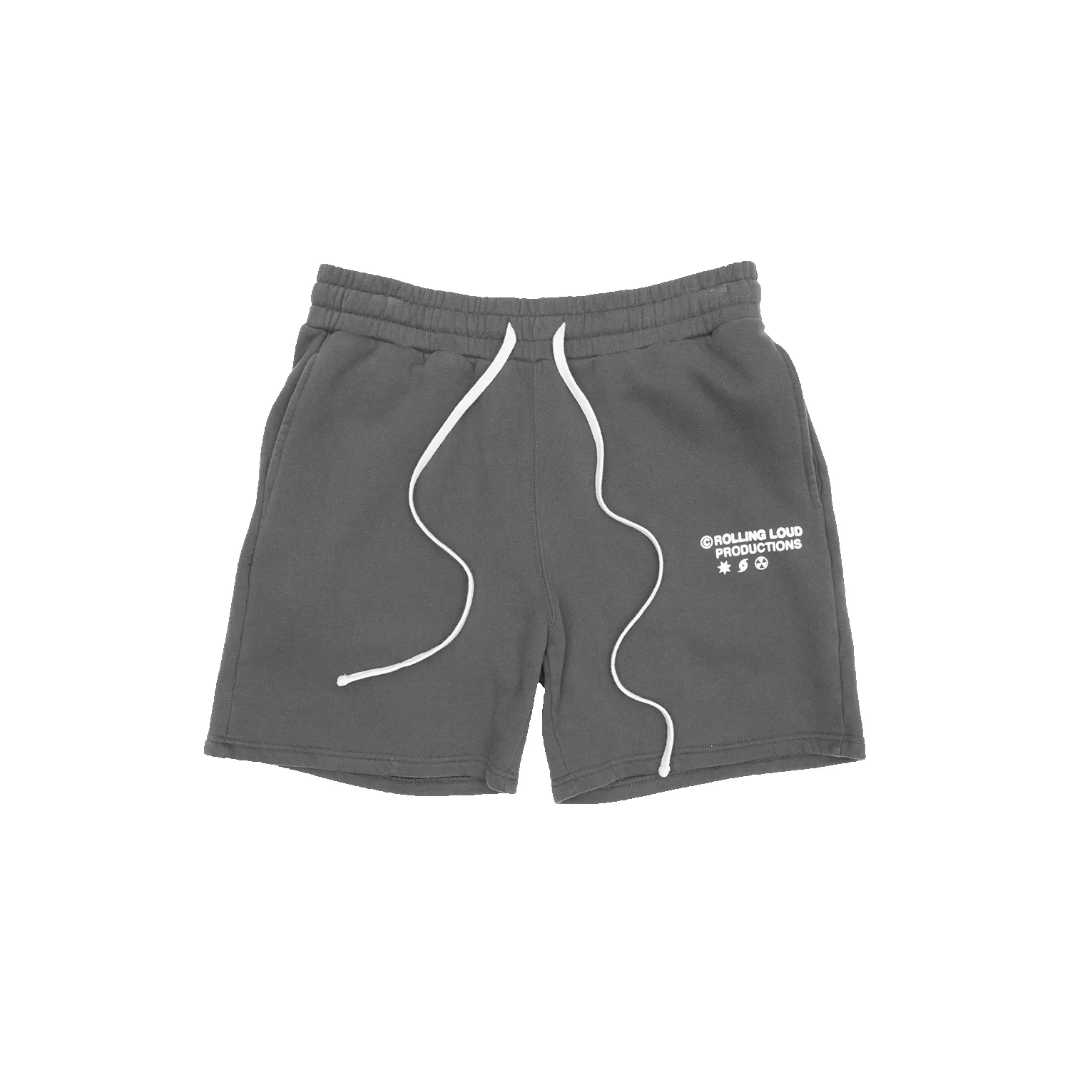 RL Productions Premium Terry Shorts Charcoal sold by Rolling Loud Merch