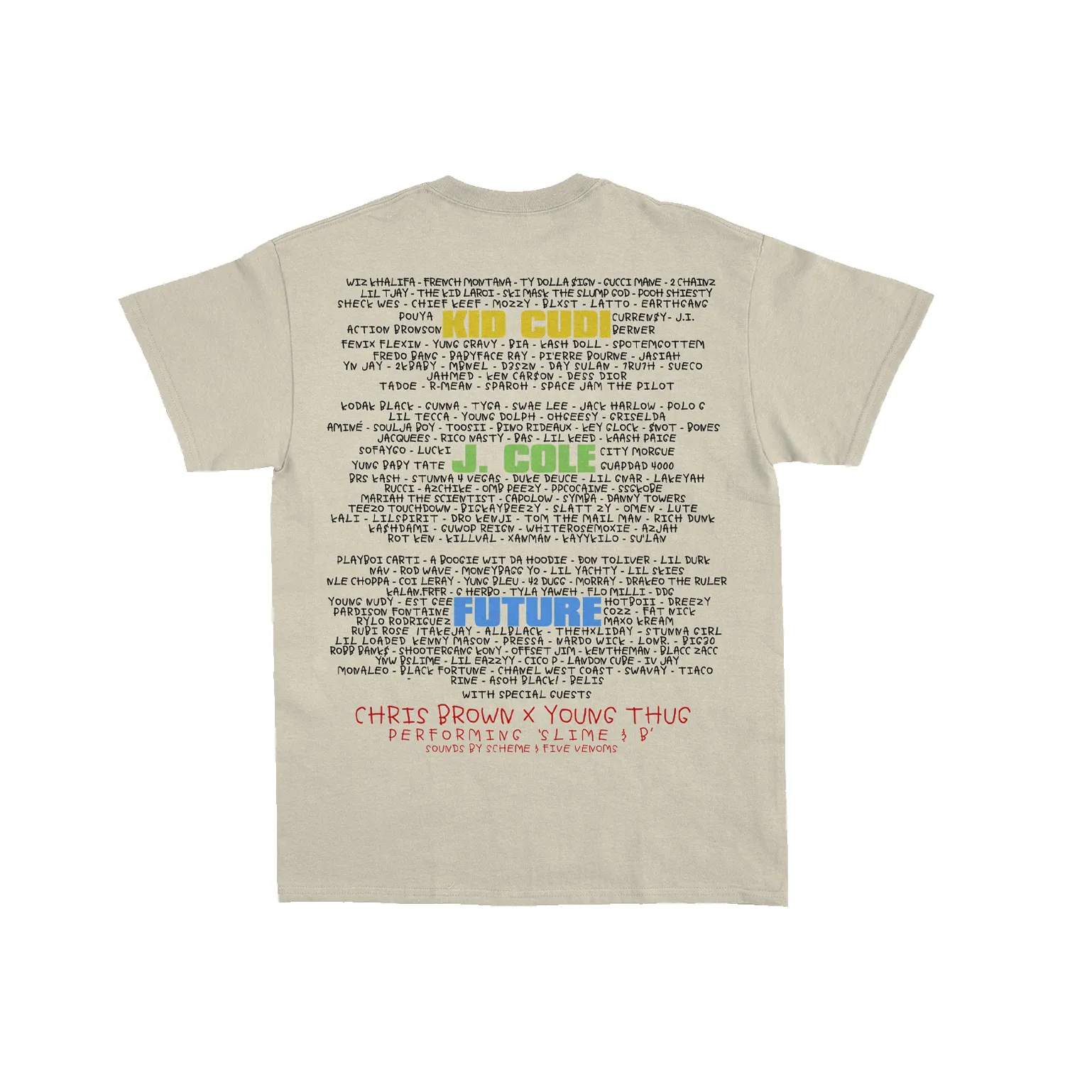 California 2021 Exclusive Line Up Tee sold by Rolling Loud Merch product image thumbnail 2