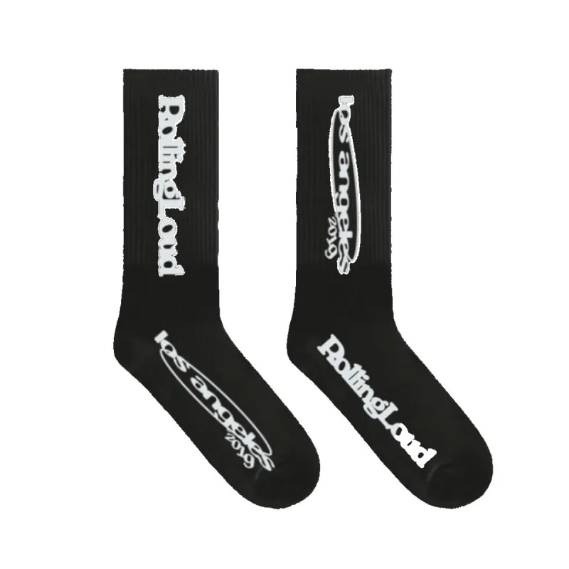 LA19 Show Black Socks sold by Rolling Loud Merch
