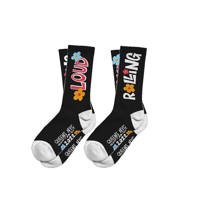 RL One Way Socks NYC 22' sold by Rolling Loud Merch