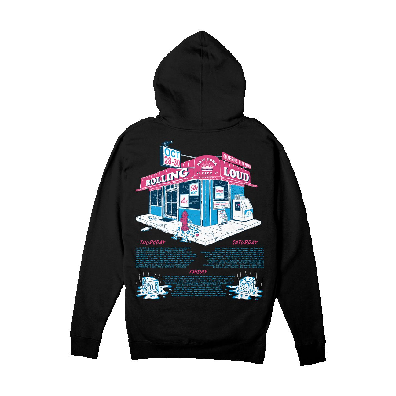 Loud Bodega Hooded Sweatshirt NYC 2021 sold by Rolling Loud Merch product image thumbnail 2