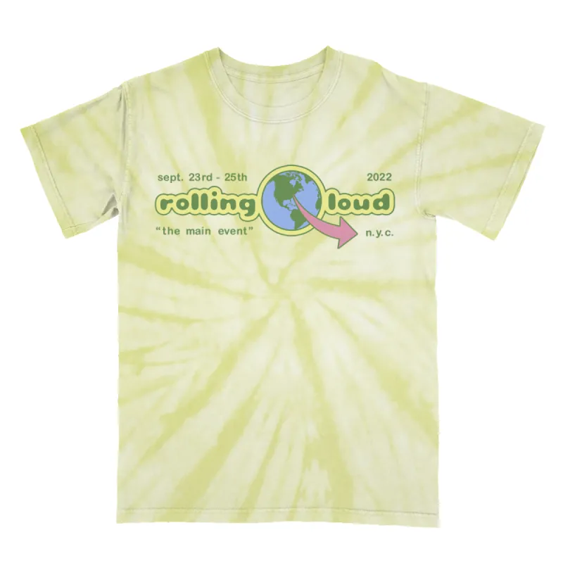 RL World T Shirt Tie Dye NYC 22 sold by Rolling Loud Merch